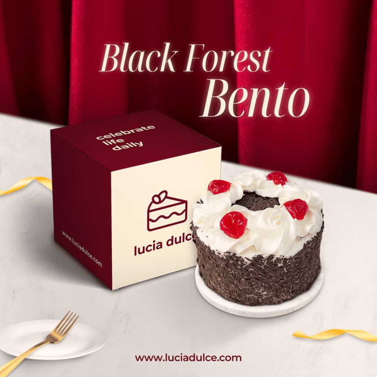 Lucia Dulce Black Forest Bento Cake